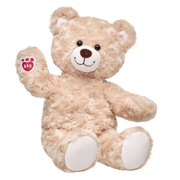 BABW Happy Hugs Fluffy Cream Teddy Bear - Gently used - Picture 1 of 10